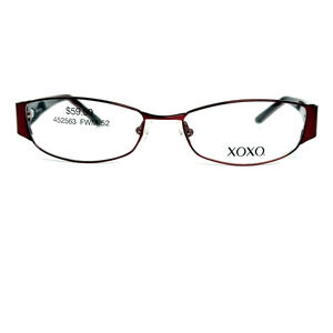 XOXO Smooch Eyeglasses Frame Women's‎ Wine Metal Full Rim 52-16-135 H19285